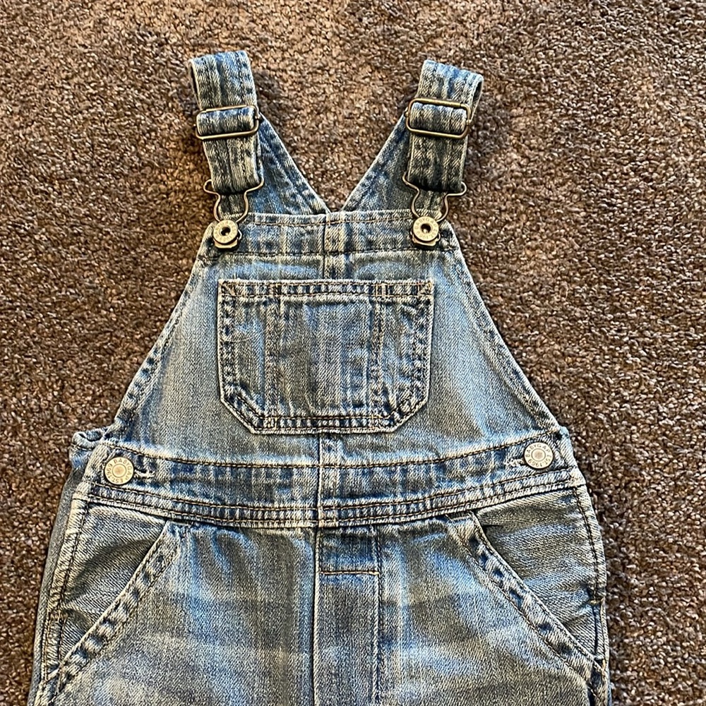 BRAND NEW ⭐️ NWOT My First Denim - overalls from baby gap size 2 years - Picture 2 of 7